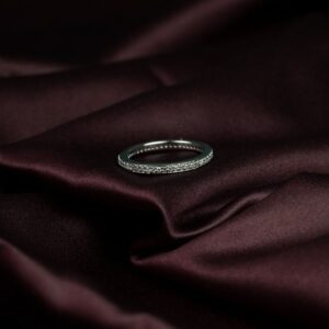 925 Sterling silver Moissanite Eternity Band
