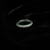Silver Moissanite Full Band Ring