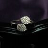 Rose Gold Leafy Moissanite Ring
