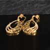 Elegant Leaf Motif Drop Earrings