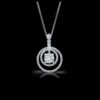 Twin Ring Raindrop Pendant
