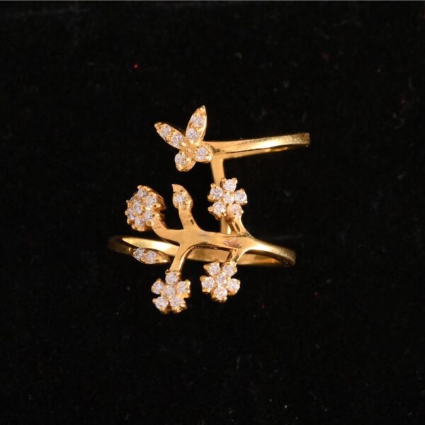 Golden Blooming flower ring