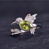 Peridot Humming Bird Ring