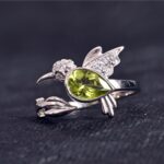Peridot Humming Bird Ring