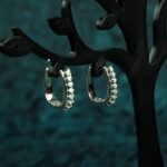 Silver Moissanite Stud Earrings