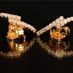 Sleek Layered Rose Gold Ear Studs