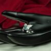 Bue Topaz Humming bird ring