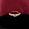 Rose Gold Radiant Rectangle Ring