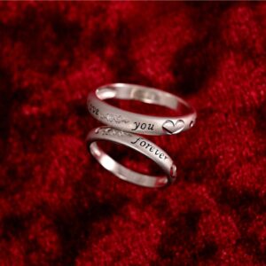 love you forever rings made of sterling silver rings 