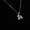Cycling Adventure Pendant with Chain