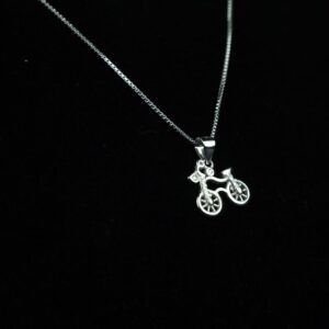 Cycling Adventure Pendant with Chain