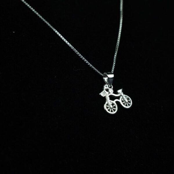 Cycling Adventure Pendant with Chain