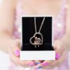 Inseparable Sisters Charm Pendant with Chain