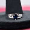 Sapphire Dreams in Silver Embrace