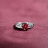 Radiant Red Gem Ring