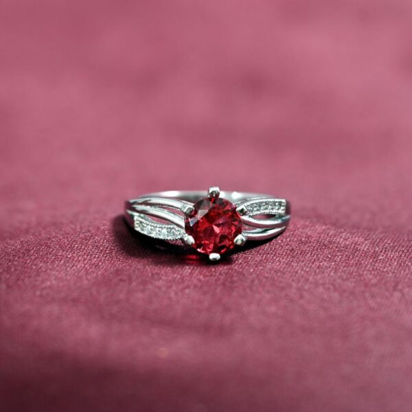 Radiant Red Gem Ring