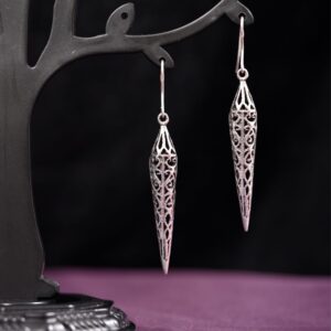 Sleek Cone Shimmer Earrings