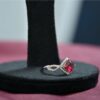 Ruby Red Square Elegance Ring