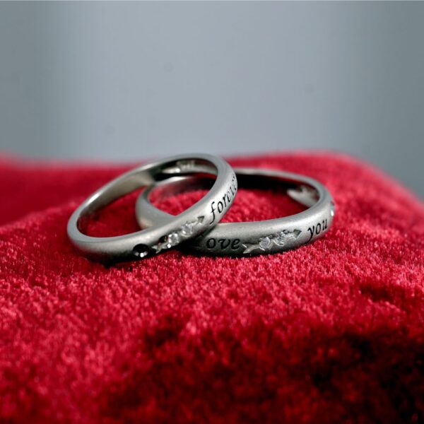 Magically Mystic Heart Beats couple rings